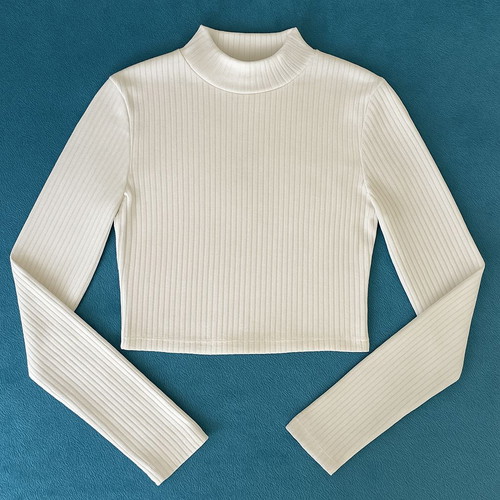 White ribbed blouse Sinsay size L like new