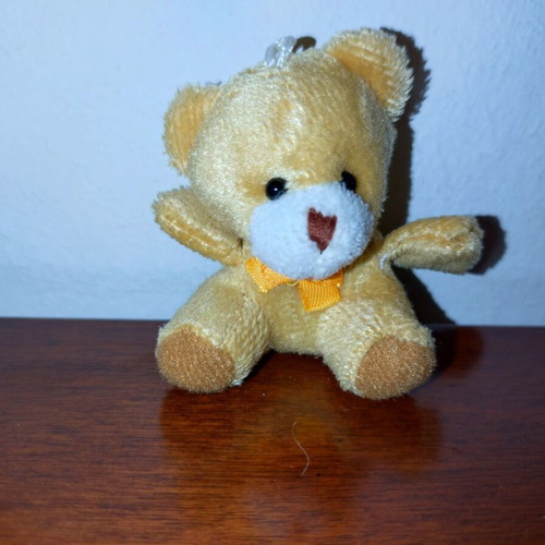 Set of 6 small plush animals used, keychain size