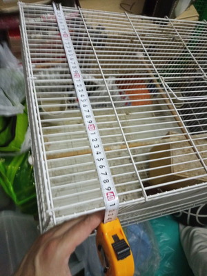 Κλουβί ζευγαρώστρα μεταχειρισμένο 60x40x40 με κλαράκια, ποτίστρες και ταΐστρες