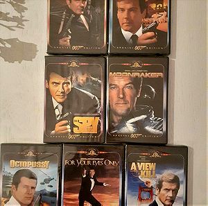James Bond (Roger Moore 7 ταινίες) - Ολοκαίνουρια DVDs
