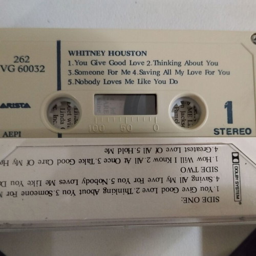Whitney Houston Whitney Houston cassette tape used