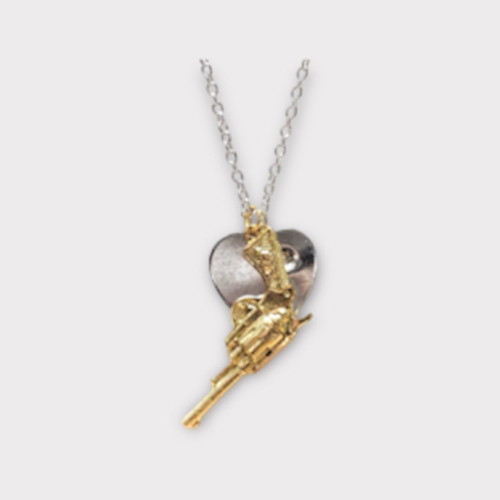 Heart & Gun necklace from Precious Weapons, new