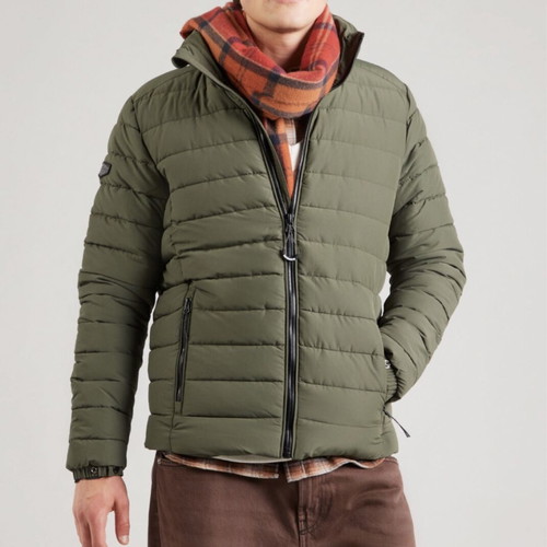 Superdry Fuji Puffer Jacket new, men's winter green polyester