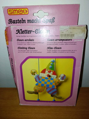 Vintage SIMEX Κλόουν χειροτεχνία σφραγισμένος σαν καινούργιος