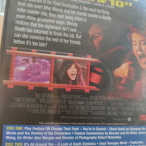 Final Destination DVD collection used, parts 1-6 with English subtitles