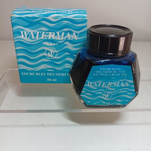 Waterman Paris South Sea Blue Ink 50ml, vintage