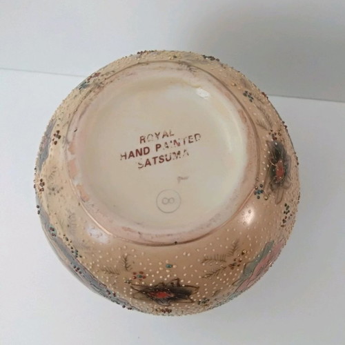 Royal Satsuma porcelain vase used, height 14 cm