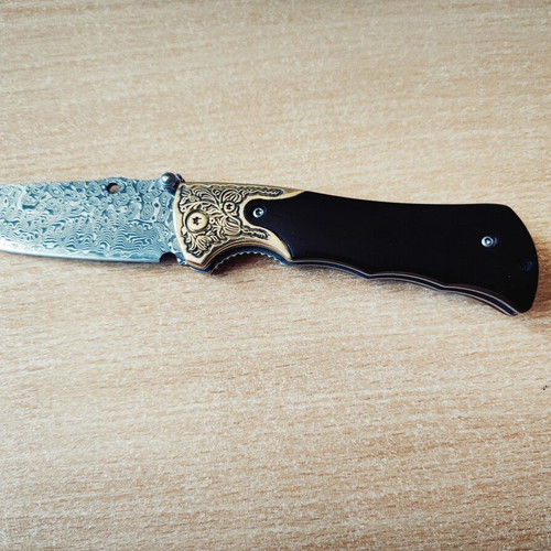 Fold Damascus 1612 Japanese Folding Knife new