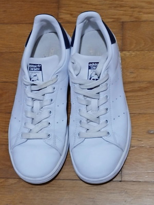 Adidas Original Stan Smith sneakers used, size 37 1/3, white and blue