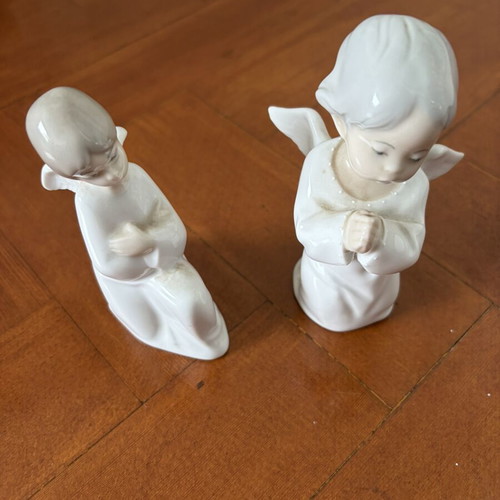 Lladro figurines, set of 2, 13 cm height