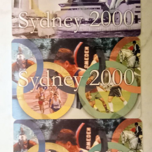 Romanian Sydney 2000 Olympic Games phone cards, pack of 3