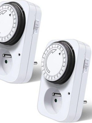 PureTime Mechanical Timer Power Outlet 3500W, 15-minute steps