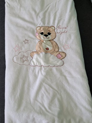 Baby sleeping bag like new with clip and zipper