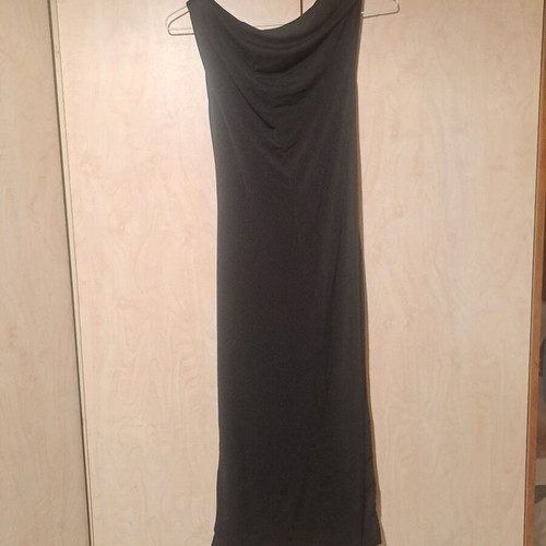 Black midi dress Sinsay with gold detail new