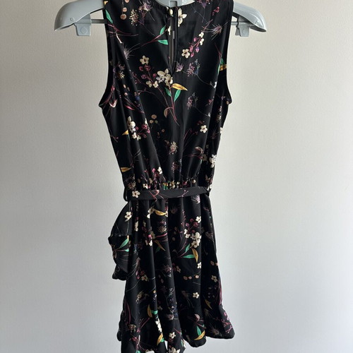 Floral mini dress with ruffles like new, Fly girl brand