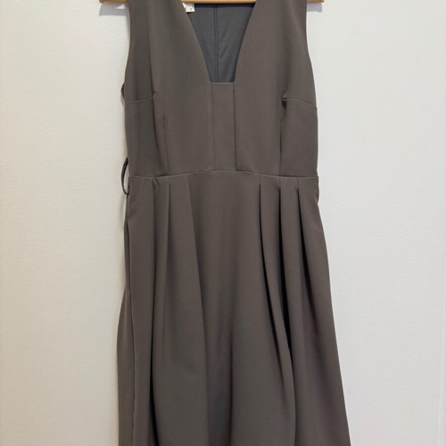 Le Vertige formal dress new, mouse color, size M with wide belt