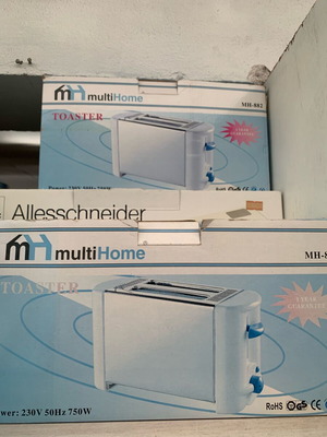 Toaster new, capacity for 2 toast slices