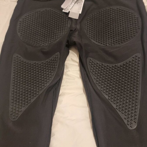 Black elastic leggings like new with internal lipolysis-massage lining for cellulite