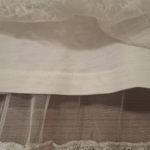 Mini Raxevsky lace girls' tank top like new, white, age 14