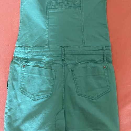 Naf Naf Vintage Y2K Strapless Mini Dress Emerald Green used