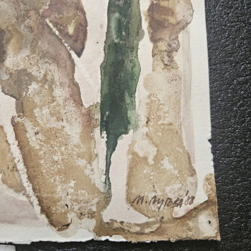 Watercolor paintings set of 3 like new, two signed