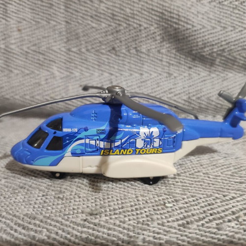Matchbox Mission Chopper Island Tours helicopter used, 11cm, 2003