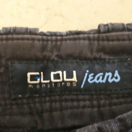 Glou Jeans Bermuda shorts, black and blue, size M