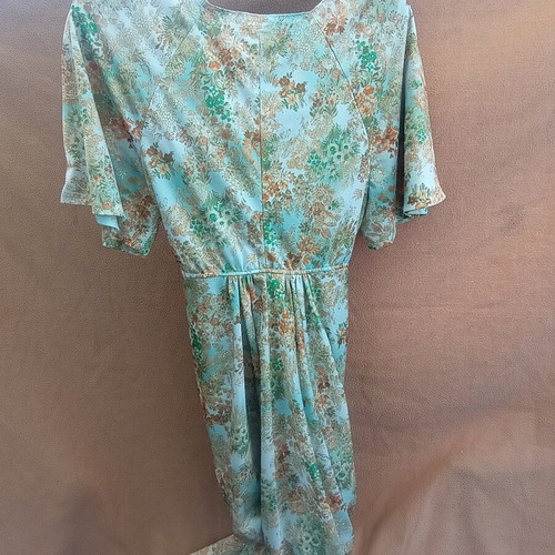 Romantic dress like new with waist belt, sleeves and chest cords