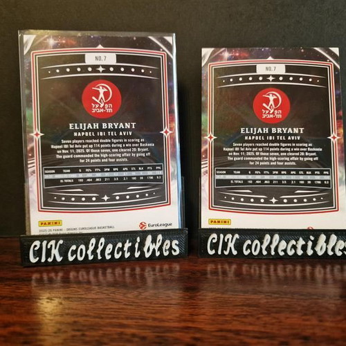 Panini Euroleague Origins Hapoel Tel Aviv Elijah Bryant lot of 2 cards new