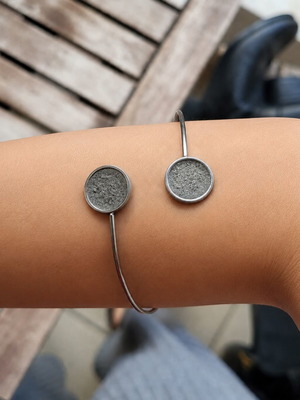 Minimal vintage bracelet handmade in Tinos, Greece, like new