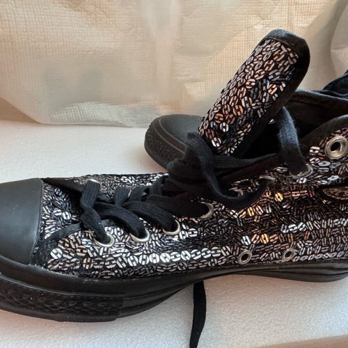 Converse All Star 107022 used athletic shoes No 40 black silver
