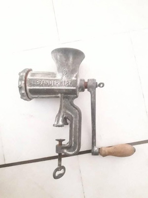 Aleksanderwerk 8 antique meat grinder used, 1900