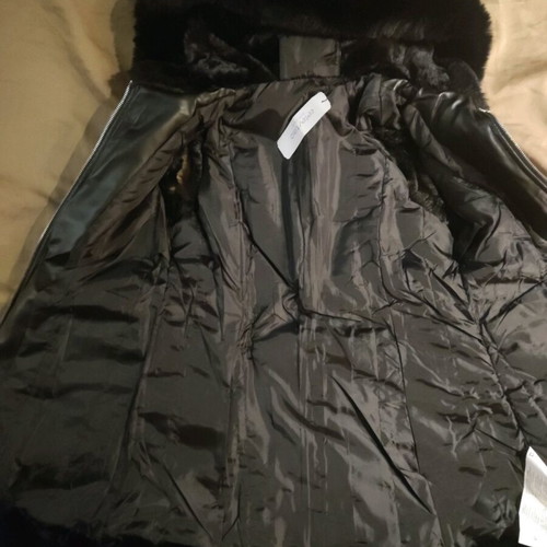 Faux fur γιλέκο με ζώνη και κουκούλα Celestino νέο, μέγεθος Μ