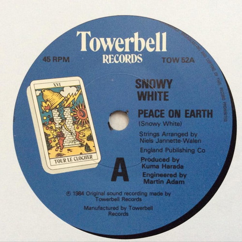 Snowy White Peace On Earth / Broken Promises 7'' vinyl like new, rock