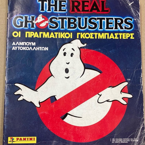 Panini 1988 The Real Ghostbusters Sticker Album used, 67 of 241 completed