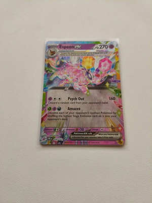 Pokemon Espeon EX Prismatic Evolutions card new