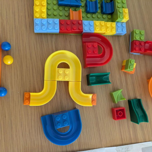 Small Building Blocks with Slides Compatible with Popular Brand