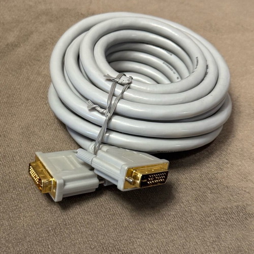 DVI-D Male to DVI-D Male Converter White 3 Meters New