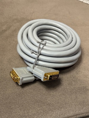 DVI-D Male to DVI-D Male Converter White 3 Meters New