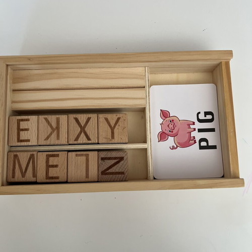 Playtive wooden educational word game