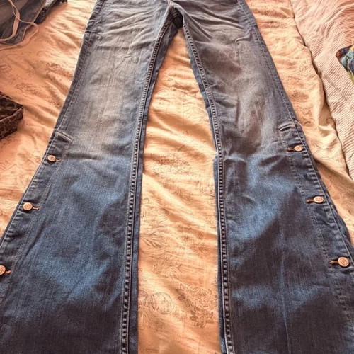 Zara bell-bottom jeans like new, blue, size S / 36 / 8