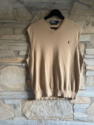 Polo Ralph Lauren βαμβακερό γιλέκο με λαιμόκοψη V, μέγεθος L