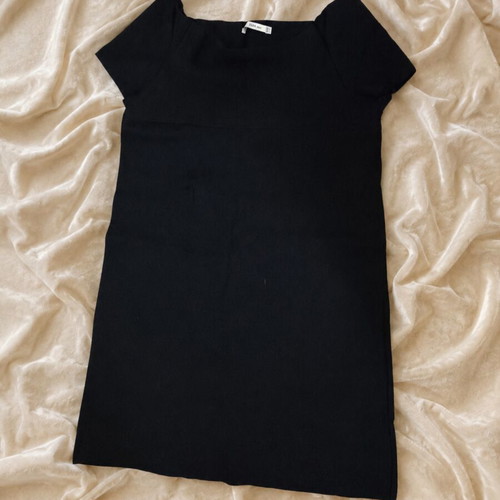 Zara long blouse size M like new, black thick fabric