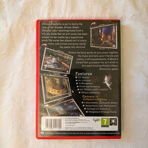 Princess Isabella Witch's Curse Collector's Edition PC like new