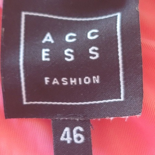 Access Fashion Coral Pink Off Shoulder Chiffon Dress EU 46 like new