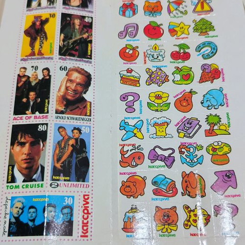 90s stickers from Katerina magazine 1993-94