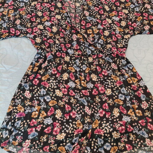 Stradivarius Floral Playsuit Large Like New