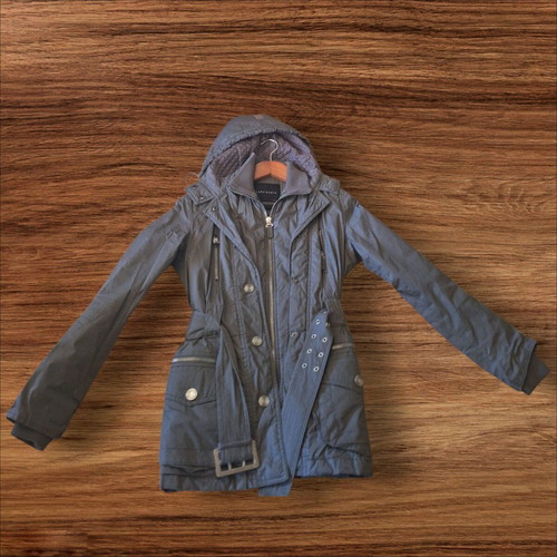 Zara Basic women's jacket small gray like new with hood
