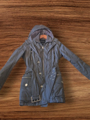 Zara Basic women's jacket small gray like new with hood