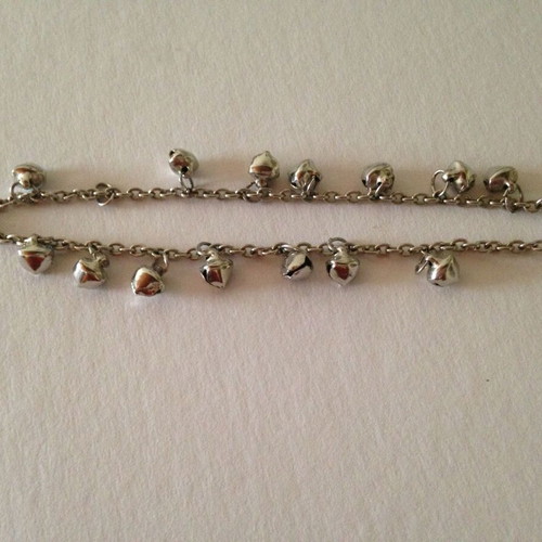 Bracelet with bells used, silver